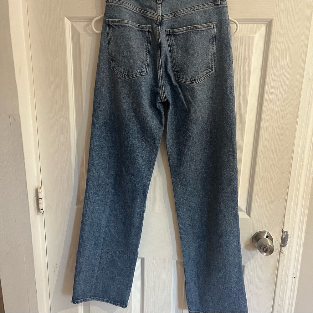 AGOLDE Jeans Harper Flash Medium Wash Denim Straight Leg size 23 - Picture 7 of 10